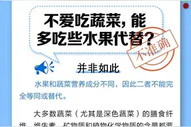 不爱吃蔬菜能多吃水果代替吗？不准确，二者有这些区别图片
