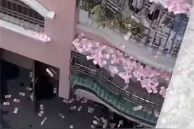 肇庆有人抛撒人民币？警方：家庭琐事引起，钱财已交还本人图片