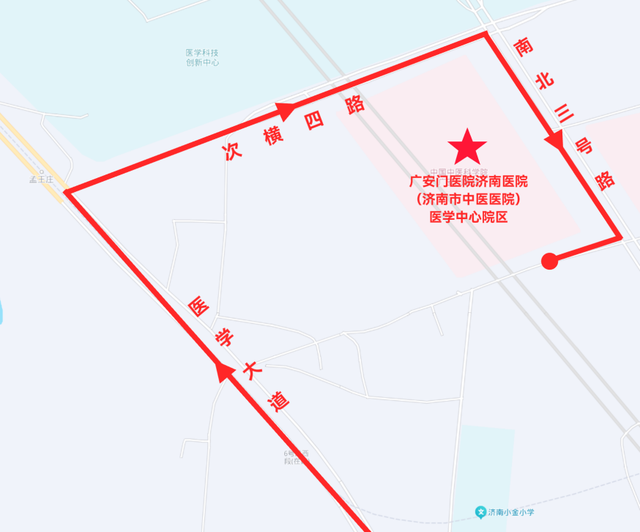 广安门医院济南医院医学中心院区交通攻略来啦！乘坐地铁4号线直达！
