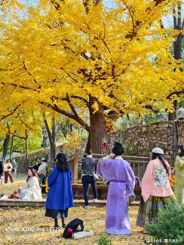 游人争相打卡灵岩寺