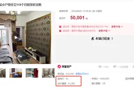118个月租赁权在资产拍卖平台1元起拍，竞得者竟变三房东，责任在谁？图片