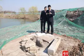 “镇水神兽”被建筑垃圾掩埋，检察机关助其重见天日图片