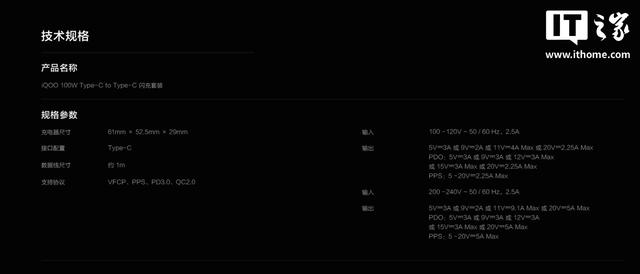 iQOO120W多口闪充套装开售，券后价133.2元