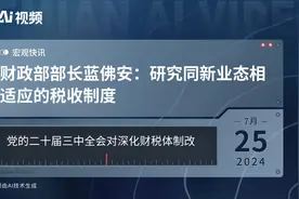 财政部部长蓝佛安：研究同新业态相适应的税收制度视频封面