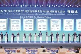 2024“相约春天赏樱花”经贸洽谈暨世界500强对话湖北活动开幕 与世界500强共赢“荆”彩24个项目签约1280亿元图片