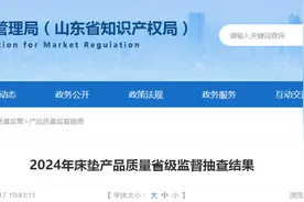 山东省市场监管局公布2024年床垫产品质量省级监督抽查结果图片