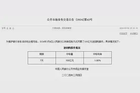 央行单日净回笼资金3190亿元：维护银行体系流动性合理充裕图片