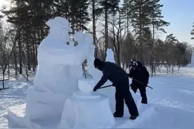 合肥城市学院学子在第9届全国大学生雪雕比赛中喜获佳绩图片