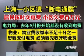上海一小区遭“断电通牒”：居民按时交电费，为啥小区欠费百万元？图片