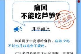 中新真探：痛风不能吃芦笋吗？图片