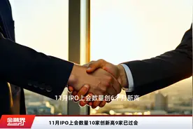 11月IPO上会数量10家创新高9家已过会视频封面