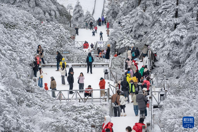 大理苍山：银装素裹美景引客来