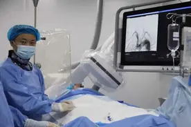 梁山县中医院脑病科成功开展经桡动脉全脑血管造影术图片