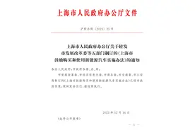 上海明年继续送绿牌，享受人群收窄！此前曾传停发新能源牌图片