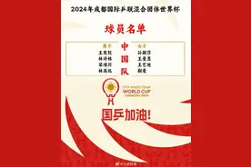 国乒加油！成都混团世界杯名单出炉图片