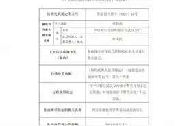 中信银行武汉分行被罚 保险代理机构人员执业登记存漏图片
