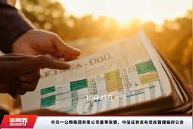 中交一公局集团有限公司董事变更，中信证券发布受托管理临时公告视频封面