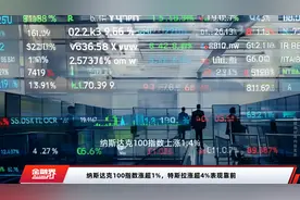 纳斯达克100指数涨超1%，特斯拉涨超4%表现靠前