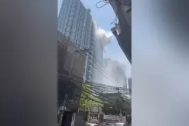 缅甸7.9级地震波及邻国泰国 亲历者：当地公寓楼顶楼泳池水大量往下涌丨缅甸地震图片
