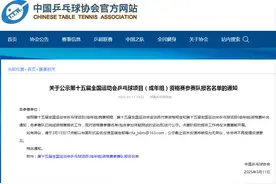 马龙、陈梦、王楚钦、孙颖莎齐聚宁波！十五届全运会乒乓球资格赛名单出炉图片