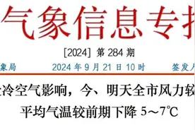 报！阜阳降温5～7℃！图片