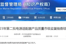 【济南】2023年第二批电源适配器产品质量市级监督抽查结果图片