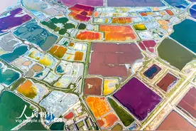 山西运城：盐湖秋景如画图片