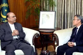 姜再冬大使会见巴基斯坦总统，巴方承诺严惩恐怖分子图片