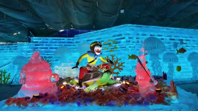 延庆：长城脚下“双灯会” 共绘《大闹天宫》冬季盛景