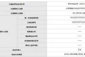 北京晋德允升知识产权代理有限公司提交虚假材料被罚18万元图片
