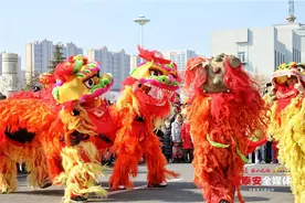 泰安市岱岳区15镇街民俗文化展演为群众拜大年图片