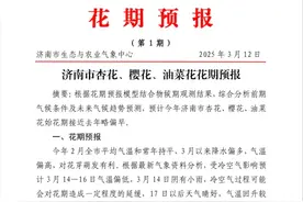 济南发布杏花、樱花、油菜花花期预报图片