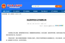 年薪不低于50万！河南沈丘高中面向全国选聘校长图片