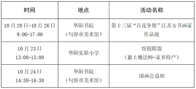 未来一周句容文旅活动安排来了
