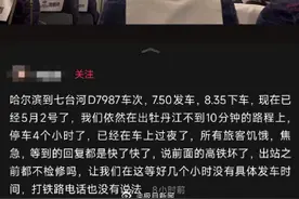 动车出站10分钟就停乘客被困超4小时，12306回应图片