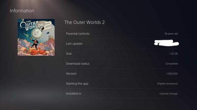 “钥匙”盘？曝《天外世界2》PS5光盘实体版仅1.32GB
