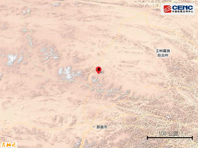青海海西州唐古拉地区3.3级地震