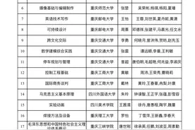 172门！重庆第三批国家级一流本科课程遴选推荐结果公示图片