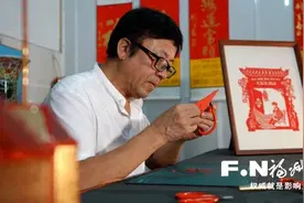 长乐民间艺人传承梅花剪纸艺术图片