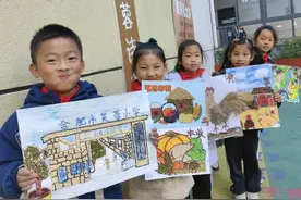 把冬日“藏”在画里——合肥小学生用五谷杂粮创意作画图片
