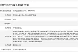 深圳润生堂中医诊所发布虚假广告被处罚图片
