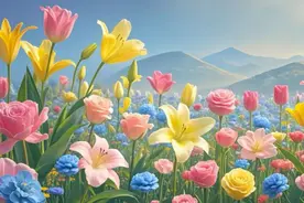 向花朵学习图片