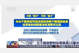要求路边杂草限高10厘米，这是政绩观生了杂念图片