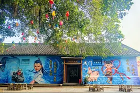街头巷尾 哪吒“闹”上墙图片
