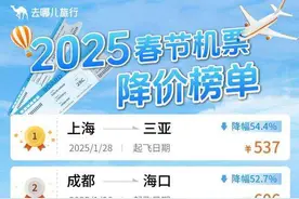 昆明出发，一两百元！春节多条航线机票价格跳水图片