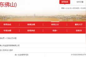 【广东】佛山市宝蓝轩家具有限公司发布违法广告被罚款10000元图片