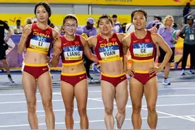 再获小组第三，中国田径队憾失女子4X100米接力直通奥运机会图片