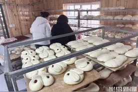 王哥庄大馒头销售火爆图片