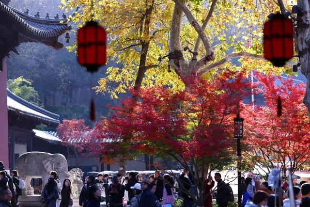 此时此刻，最美的栖霞山！