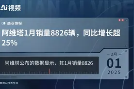 阿维塔1月销量8826辆，同比增长超25%视频封面
